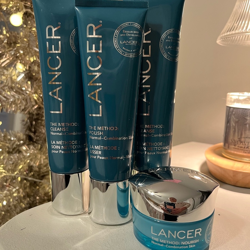 Lancer Blue Skincare Cleanser & Exfoliant Set